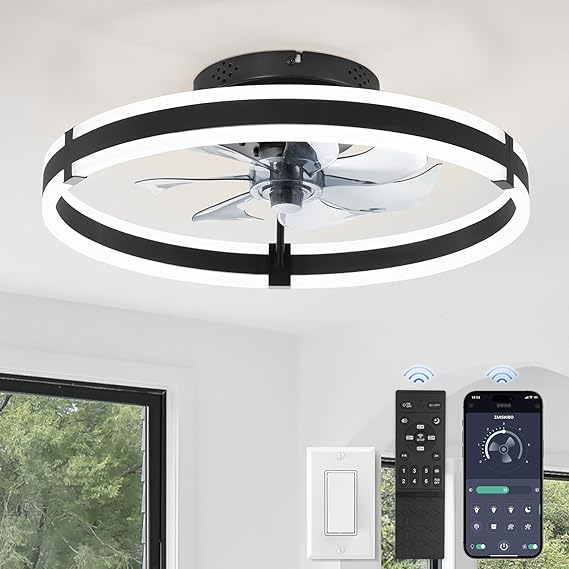 ZMISHIBO Ceiling Fans with Lights and Remote